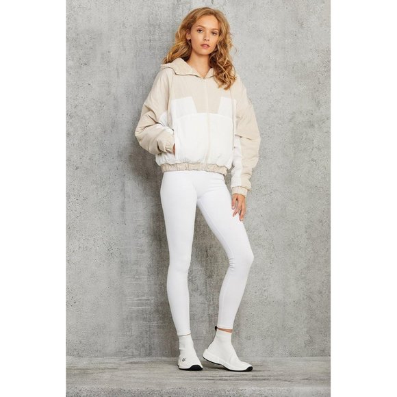 ALO Yoga Jackets & Blazers - ALO Duality Reversible Sherpa Jacket Bone/White